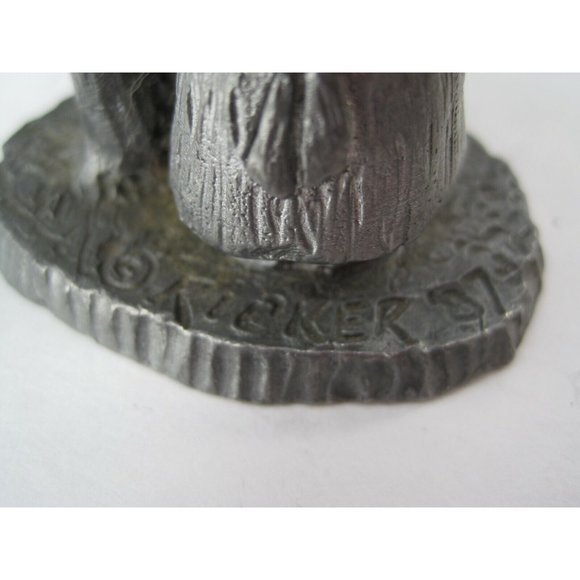 Michael Ricker Pewter 2 Figurine Flowers & Mice, Fairy With Crown Wand & Wings - Picture 5 of 12